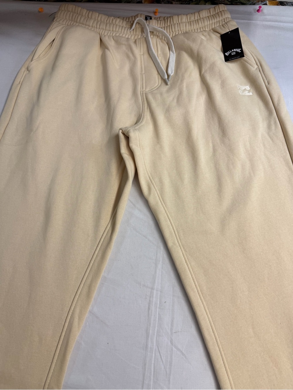 Billabong Men’s Cream Drawstring Sweatpants